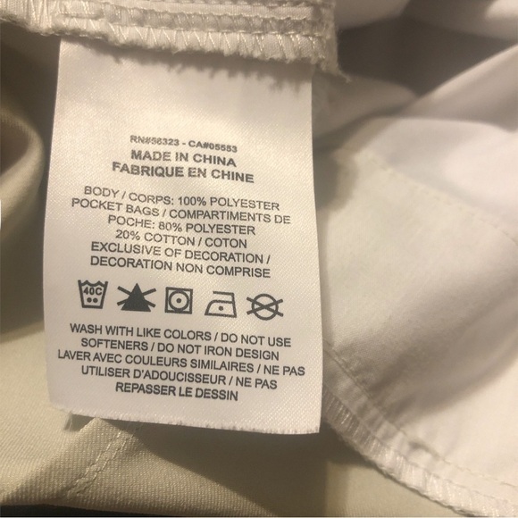 Nike Dri Fit Shorts Standard Fit Flat Front White Activewear Golfing Classic 34 - Picture 6 of 7